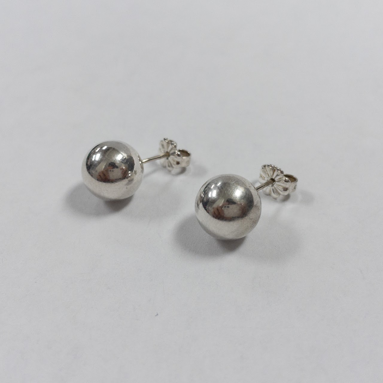 Tiffany & Co. Sterling Silver Ball Stud Earrings