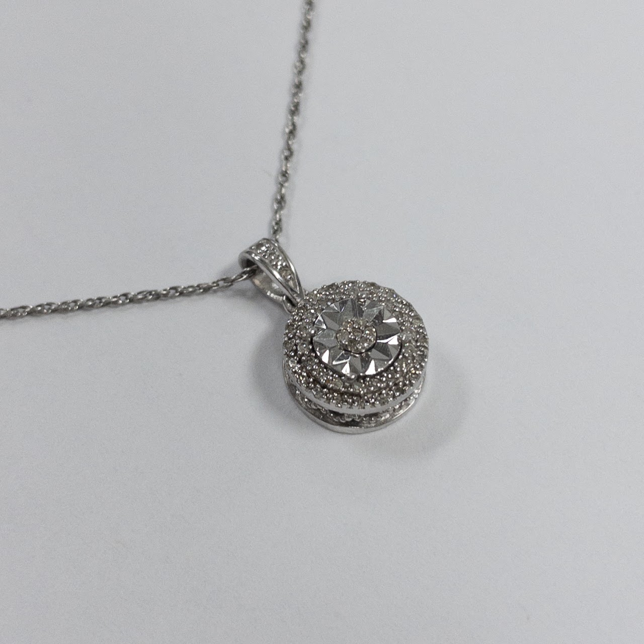 Sterling Silver & Diamond Pendant