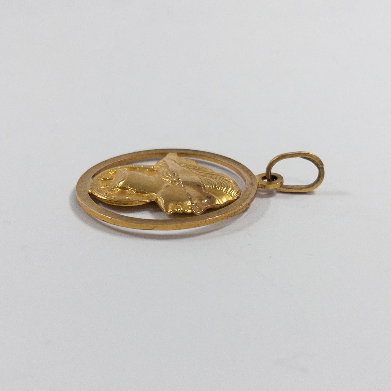 18K Gold Goddess Fortuna Pendant