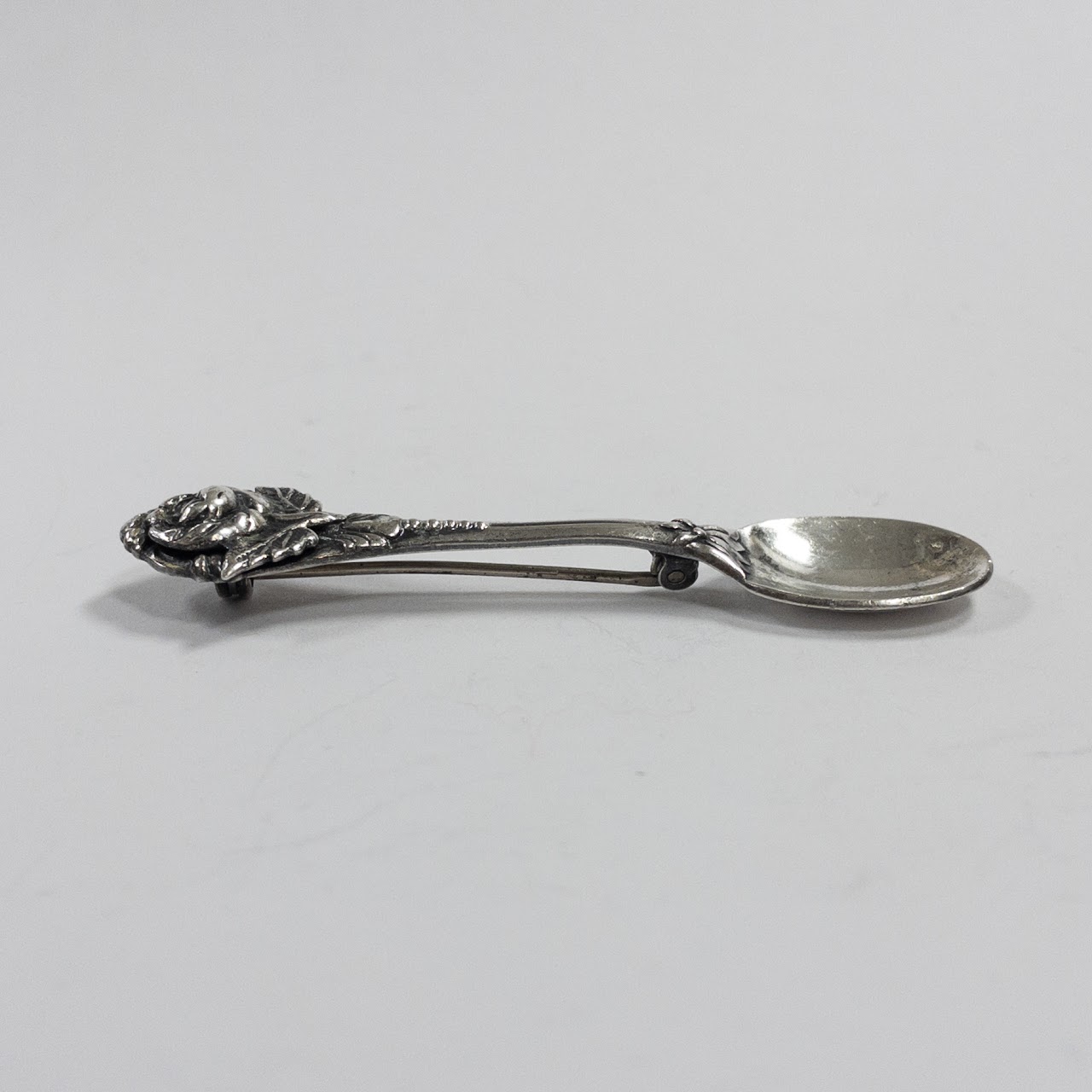 Sterling Silver Spoon Brooch