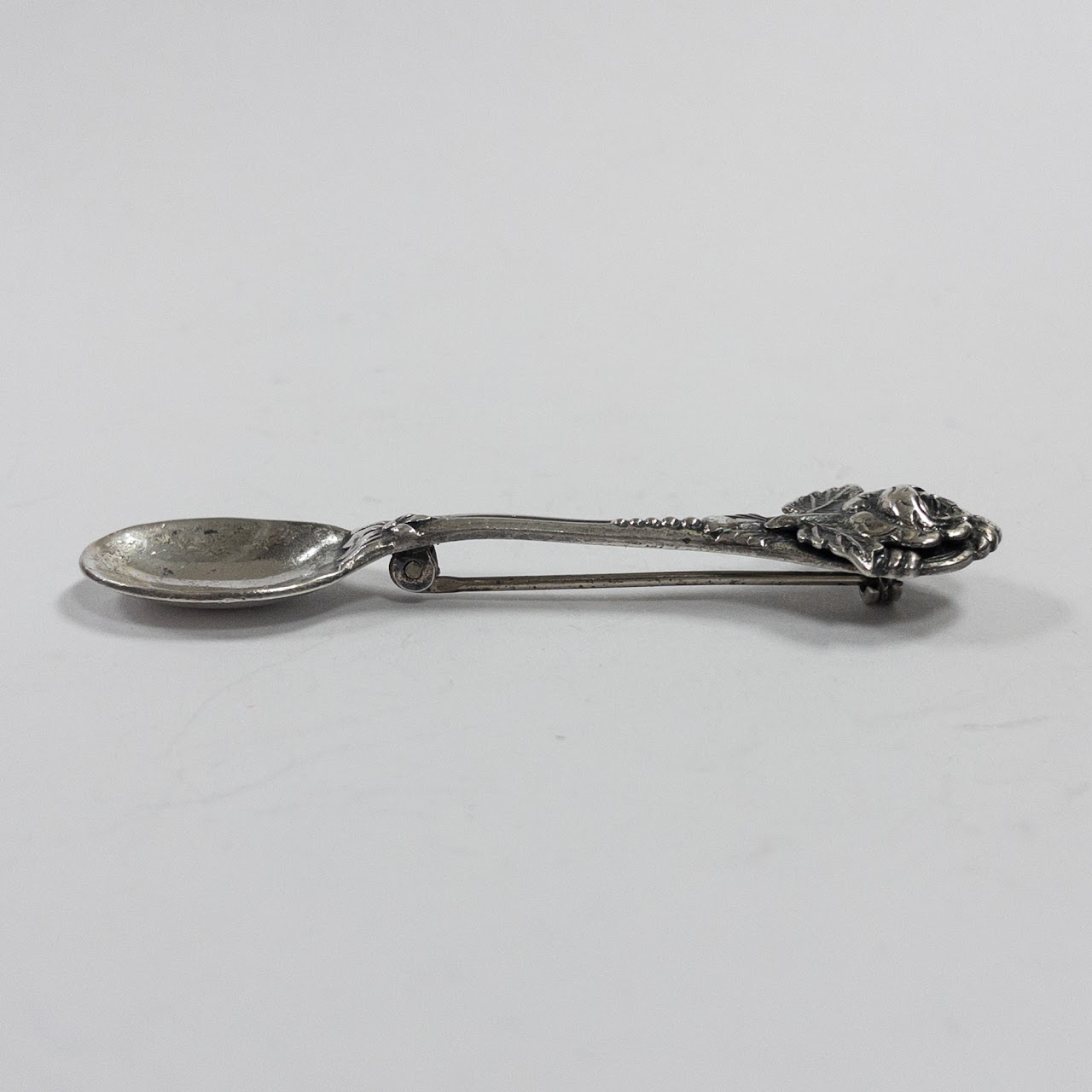 Sterling Silver Spoon Brooch