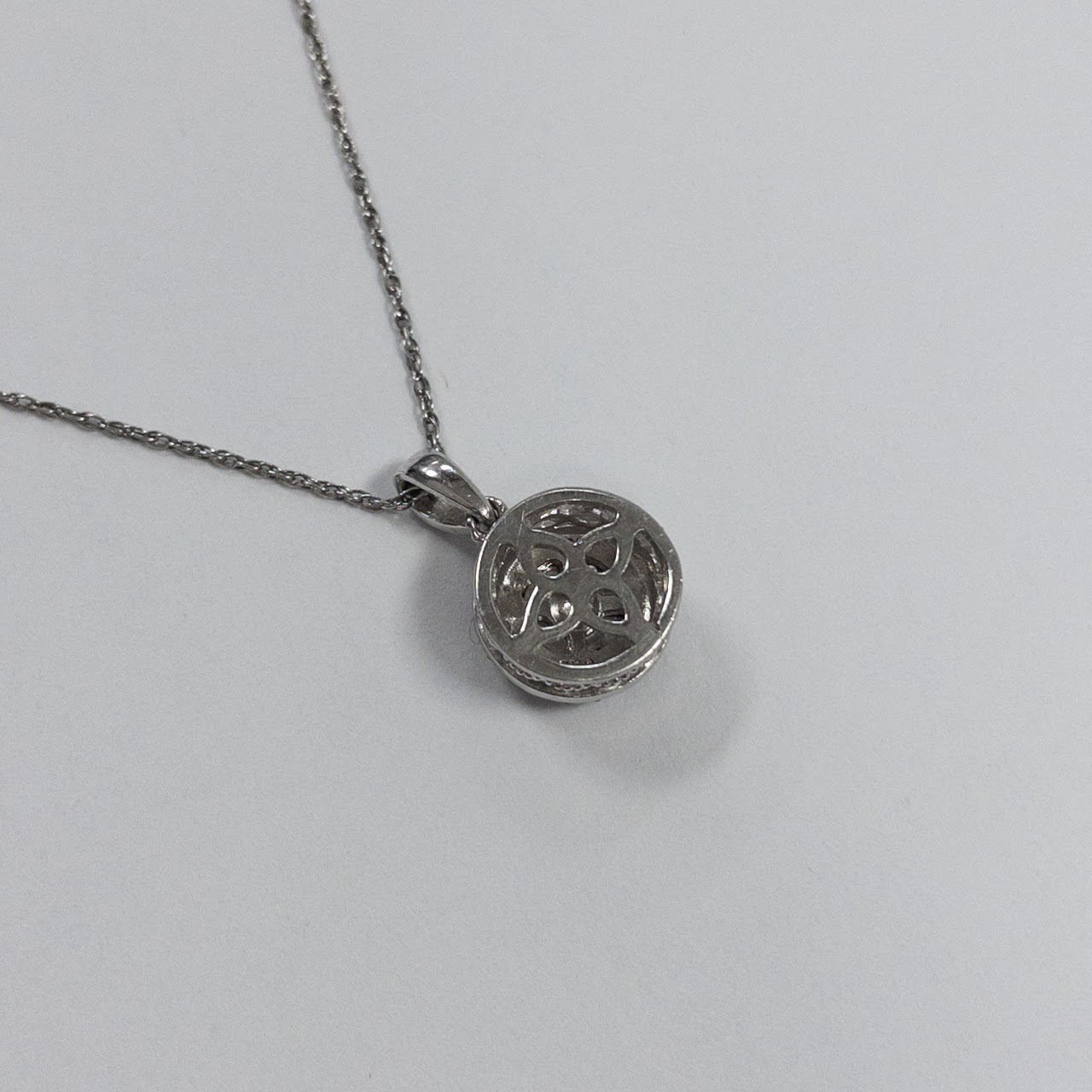 Sterling Silver & Diamond Pendant