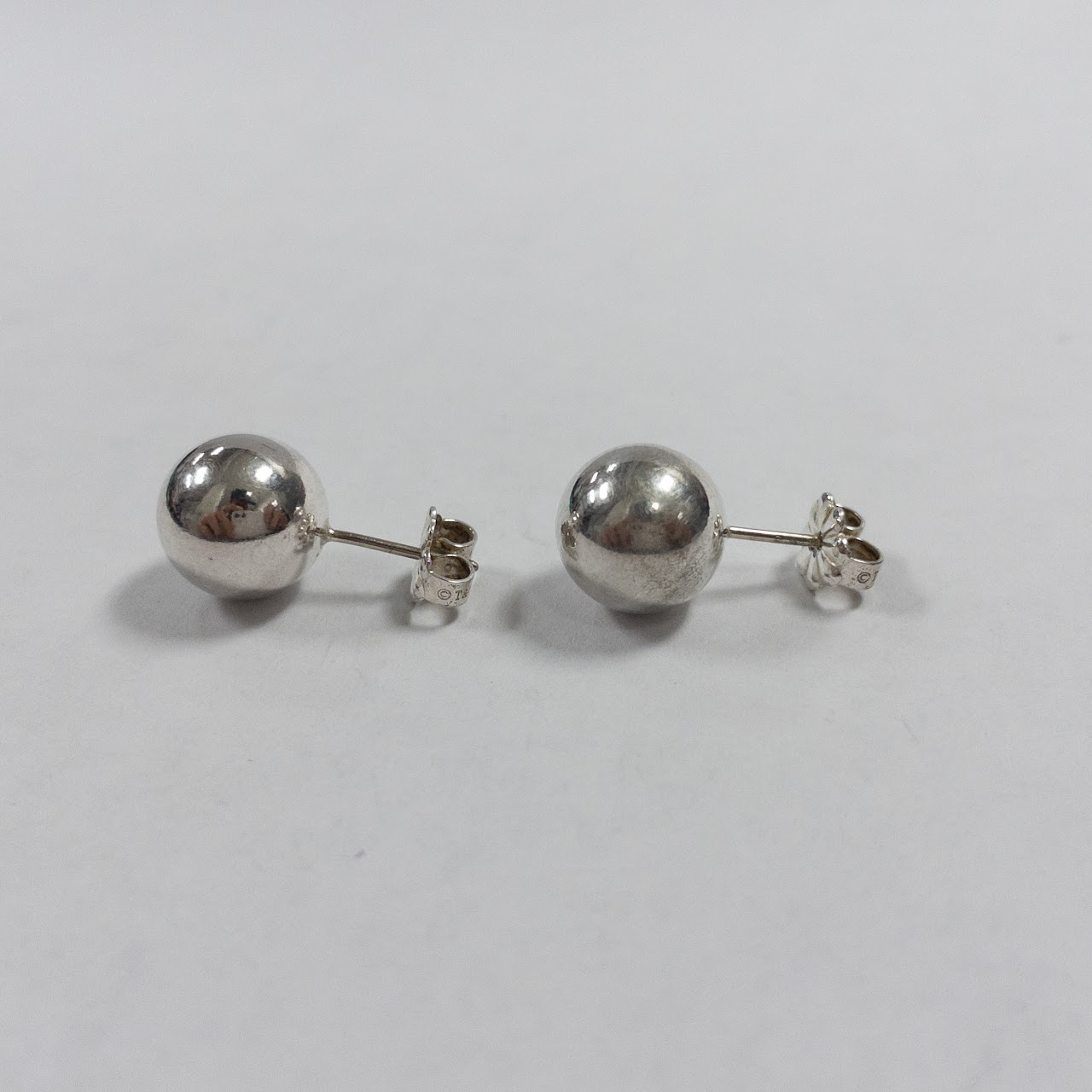 Tiffany & Co. Sterling Silver Ball Stud Earrings