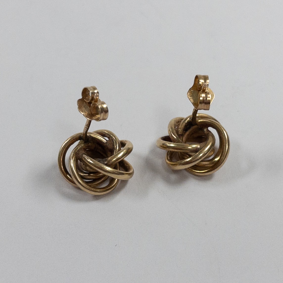 14K Gold Love Knot Earrings