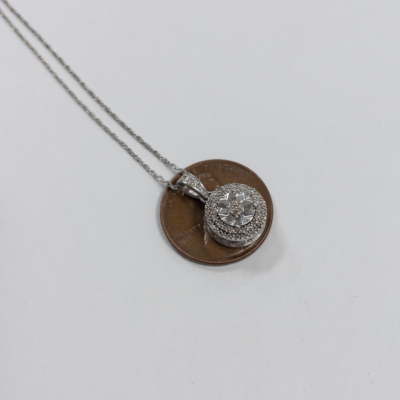 Sterling Silver & Diamond Pendant