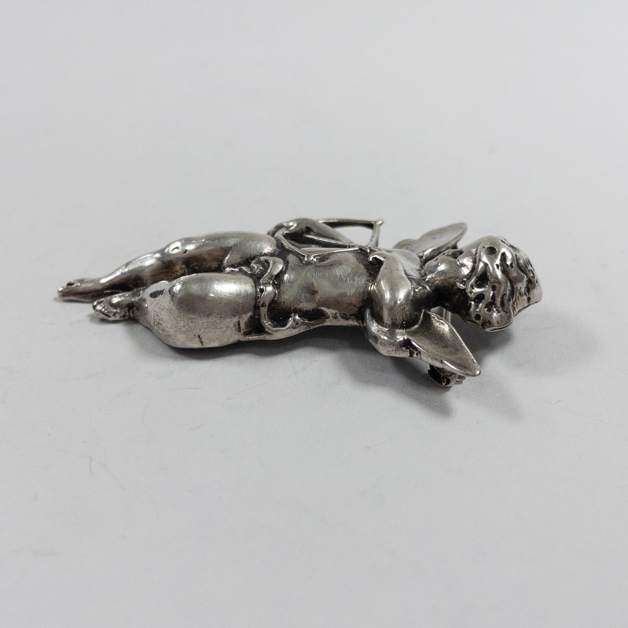 Sterling Silver Cherub Brooch Lot