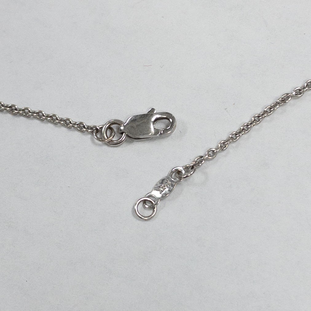 14K & 18K White Gold Diamond Barrel Pendant