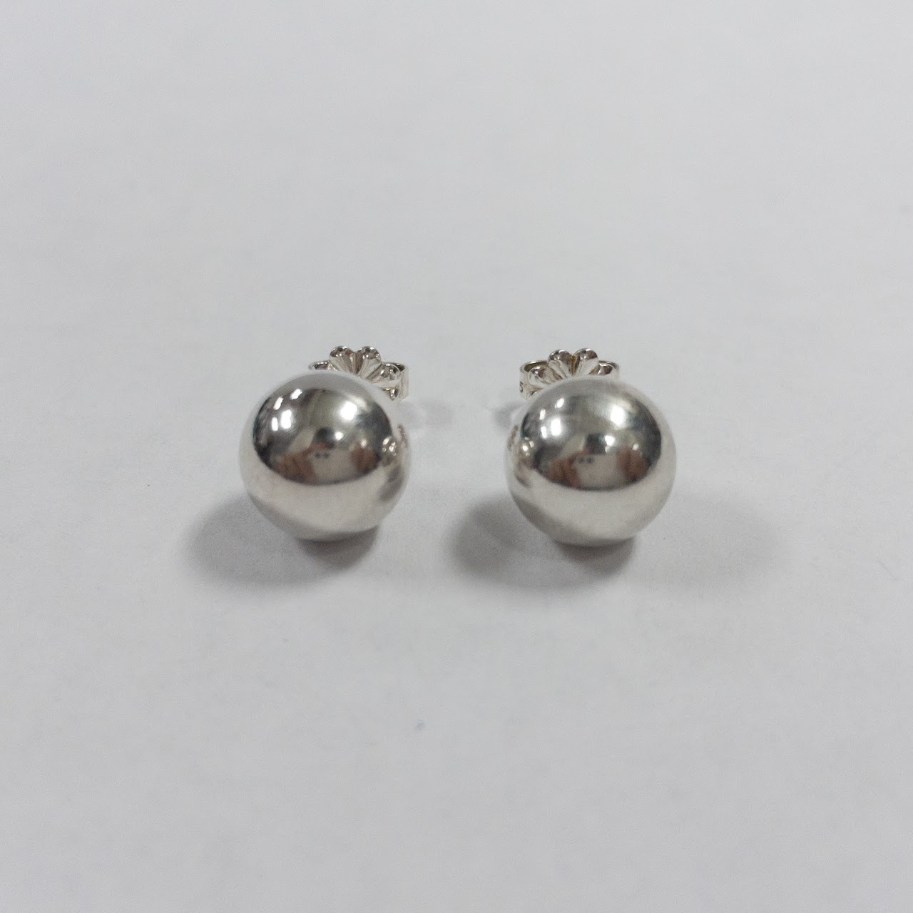 Tiffany & Co. Sterling Silver Ball Stud Earrings