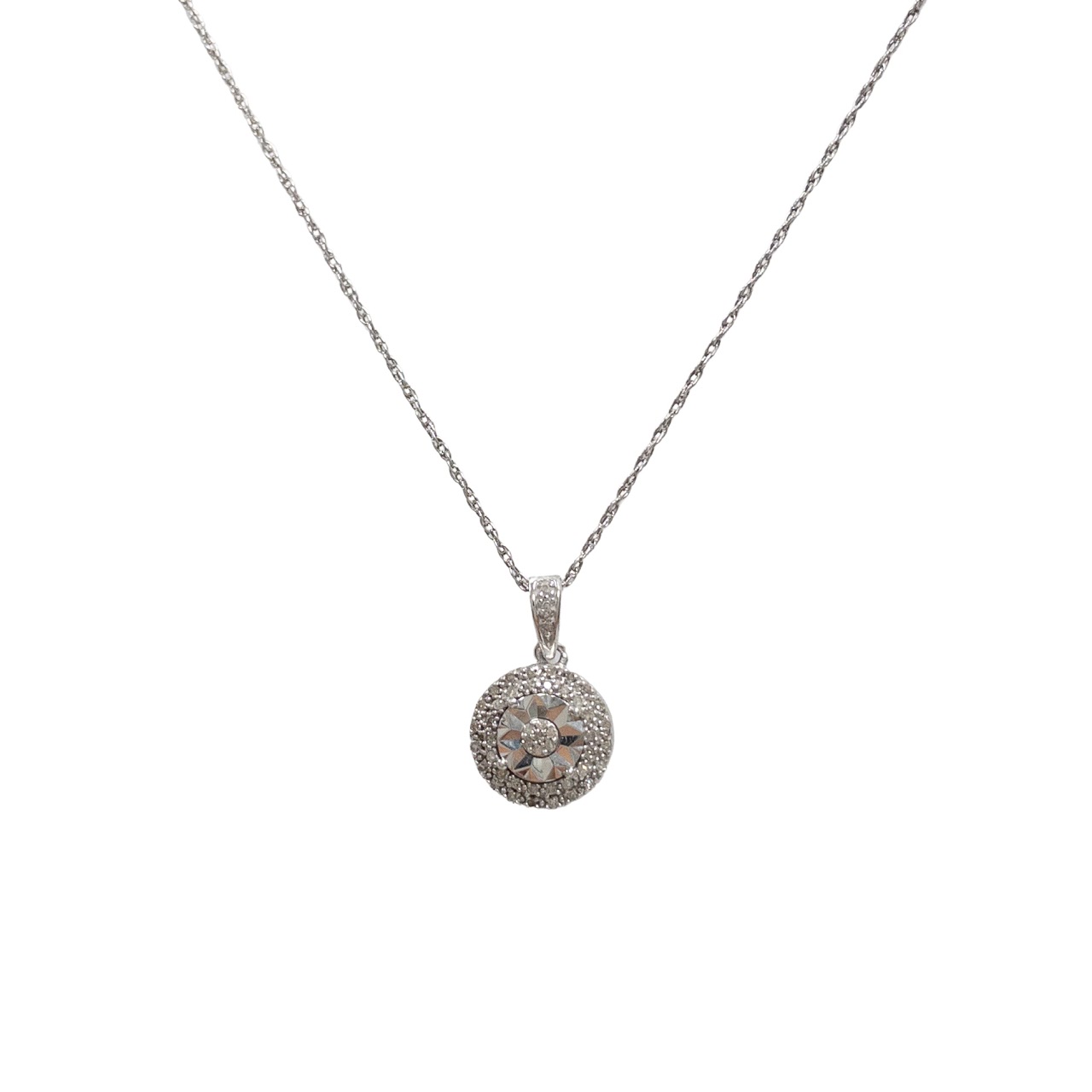 Sterling Silver & Diamond Pendant