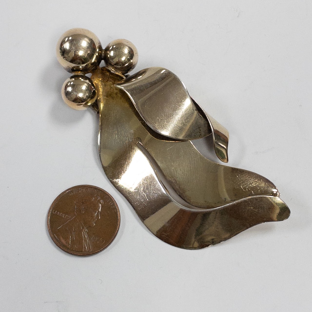 Sterling Silver Vintage Lapel Pin