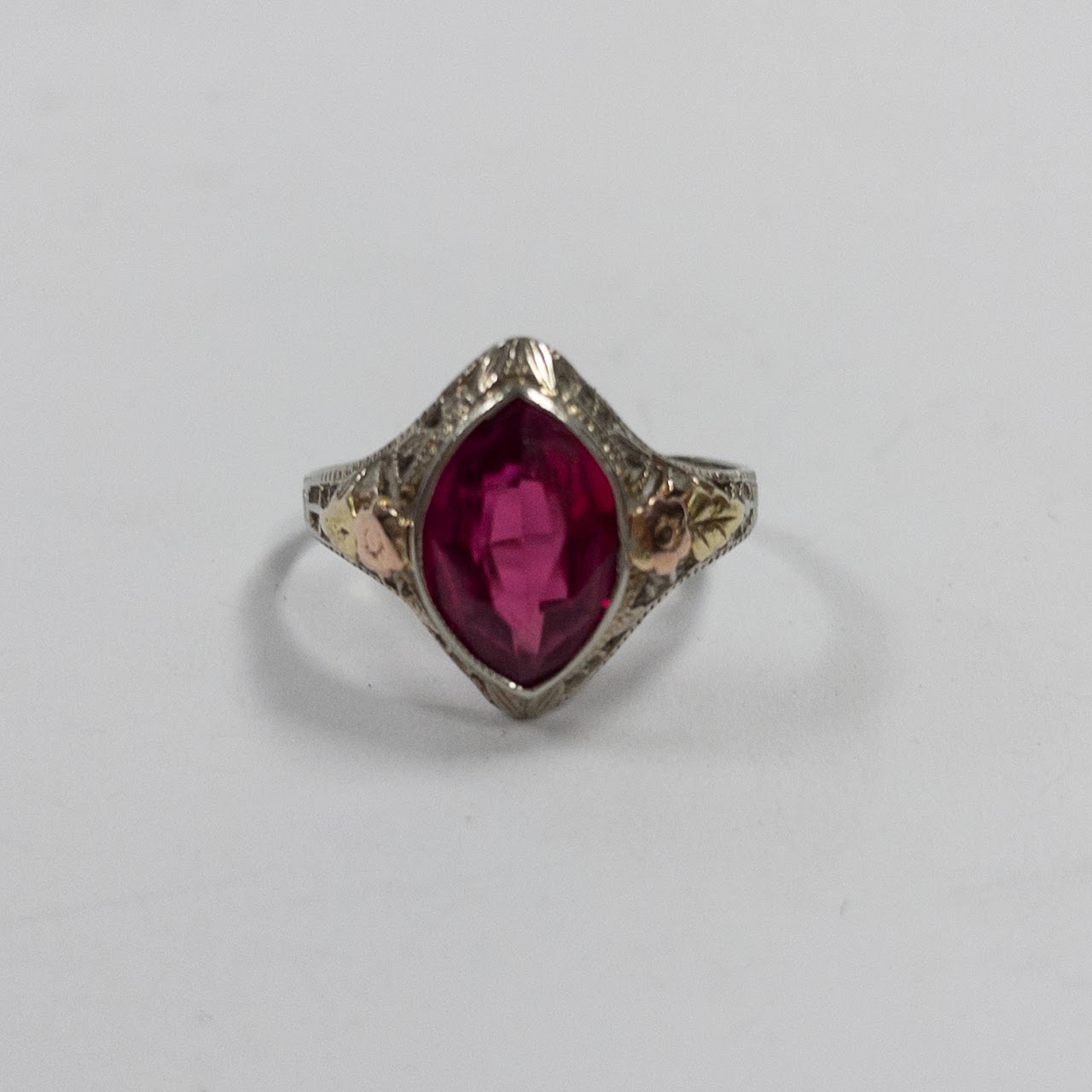 14K Gold & Ruby Vintage Ring