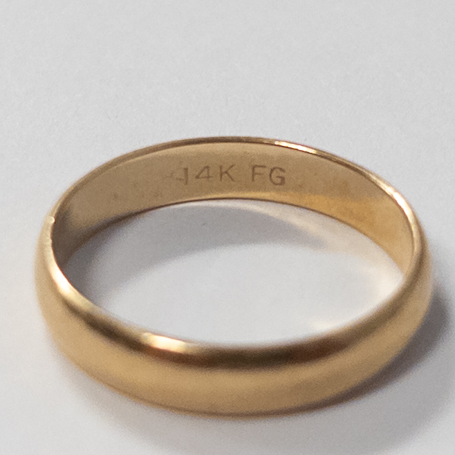 14K Gold Band Ring