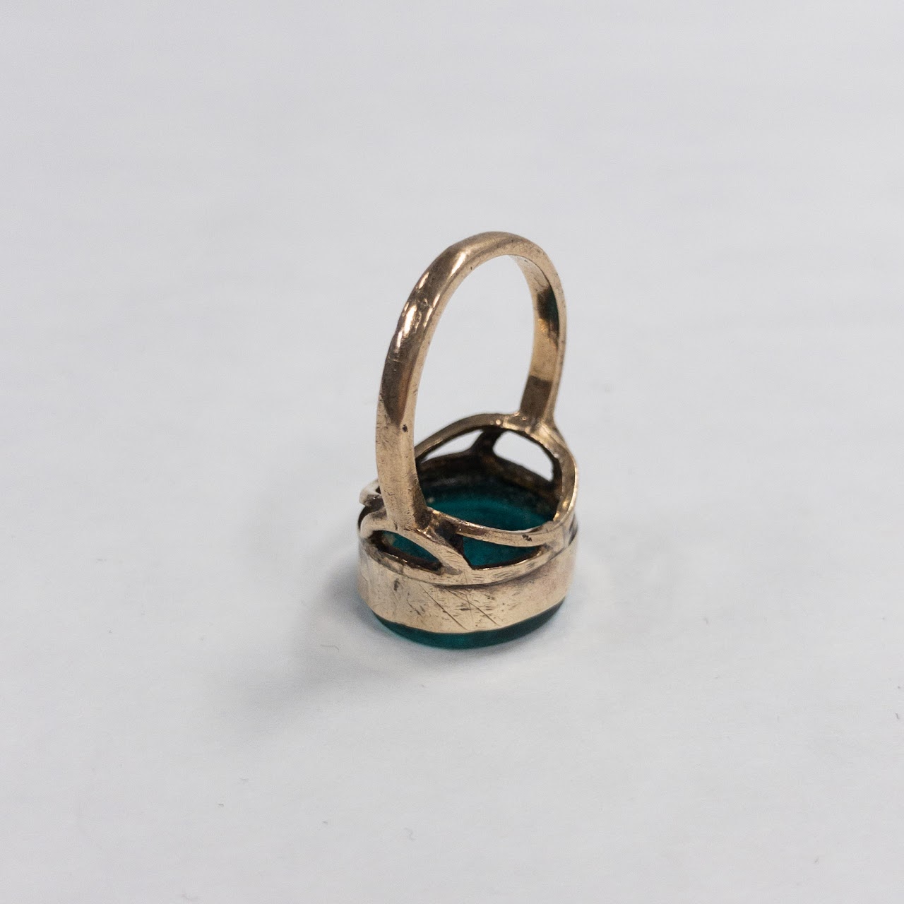 9K Gold Carved Intaglio Ring