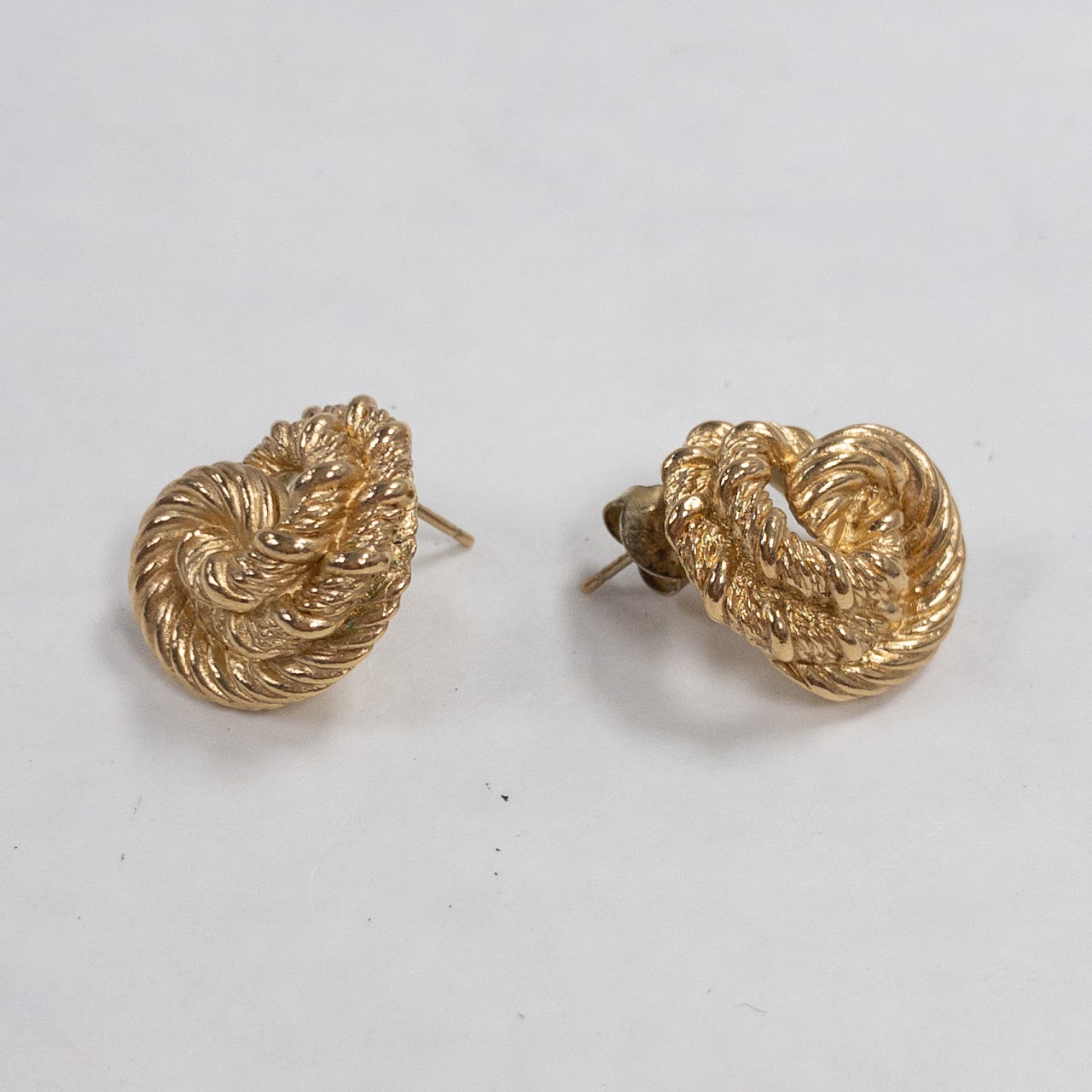 Christian Dior Textured Knot Earrings