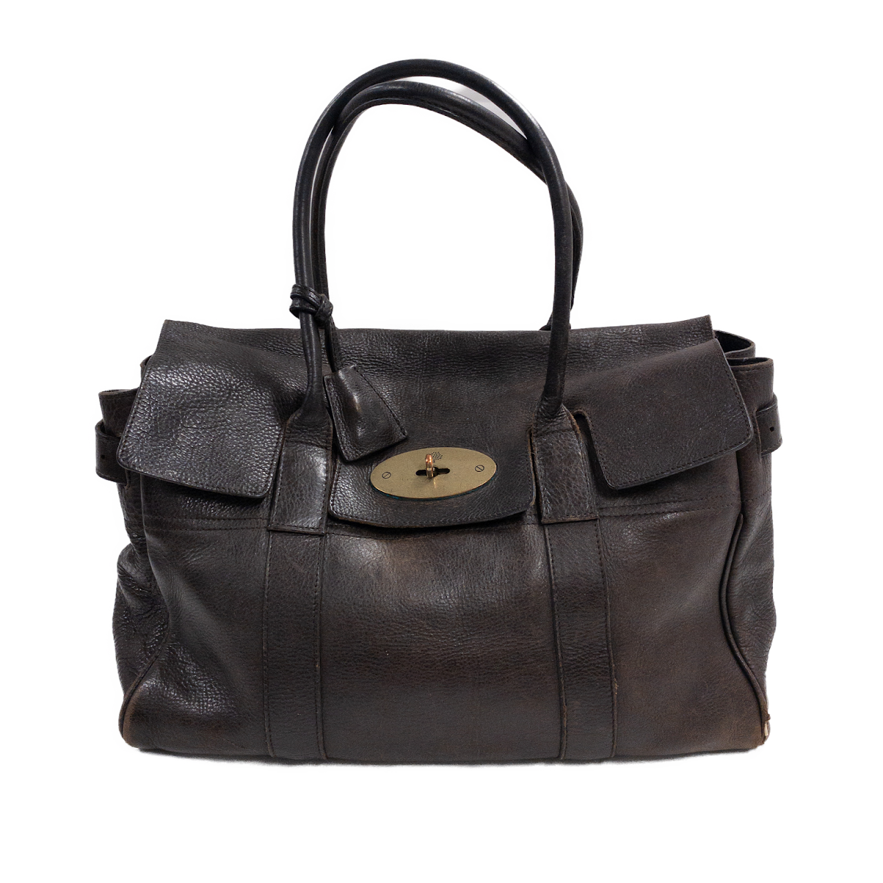 Mulberry Brown Flap Satchel