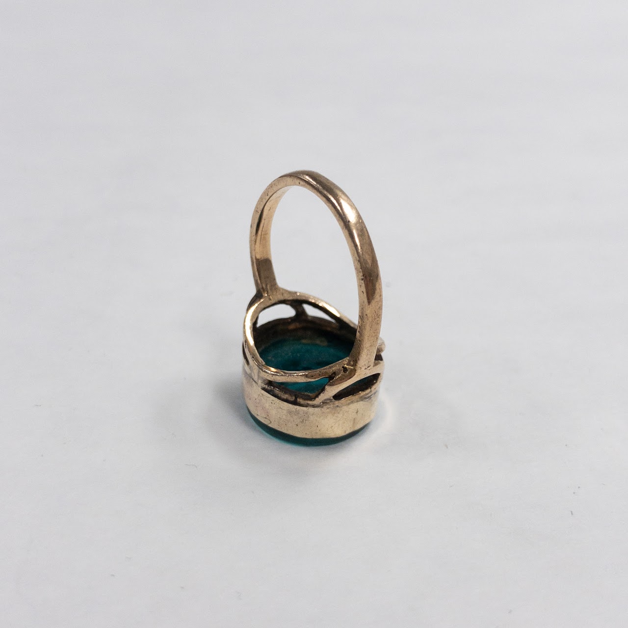 9K Gold Carved Intaglio Ring