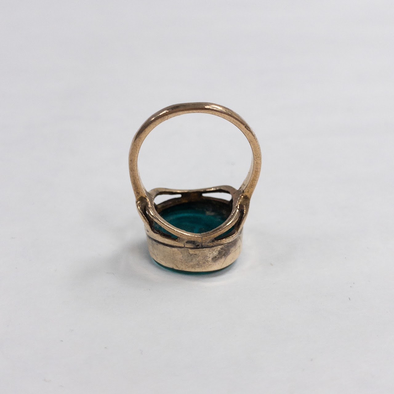 9K Gold Carved Intaglio Ring