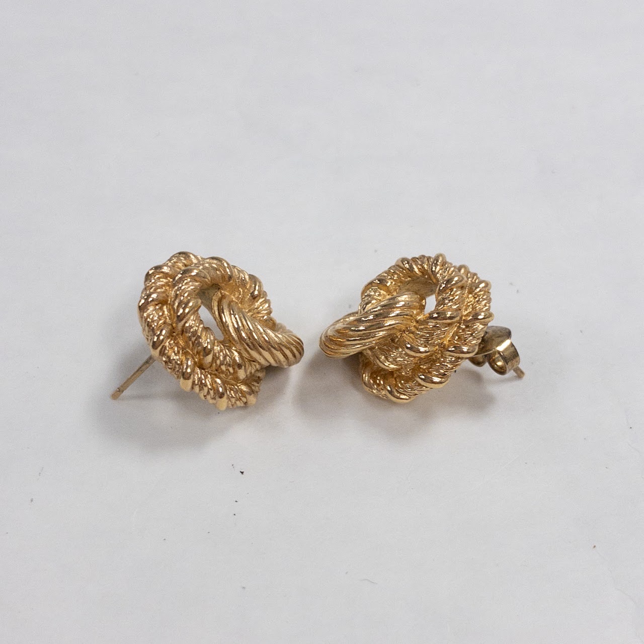 Christian Dior Textured Knot Earrings