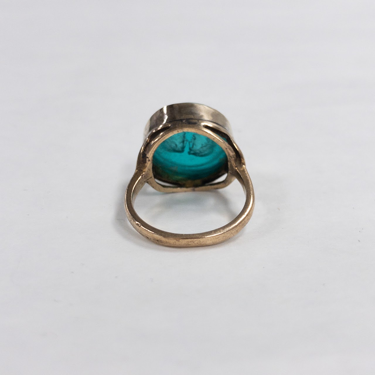 9K Gold Carved Intaglio Ring