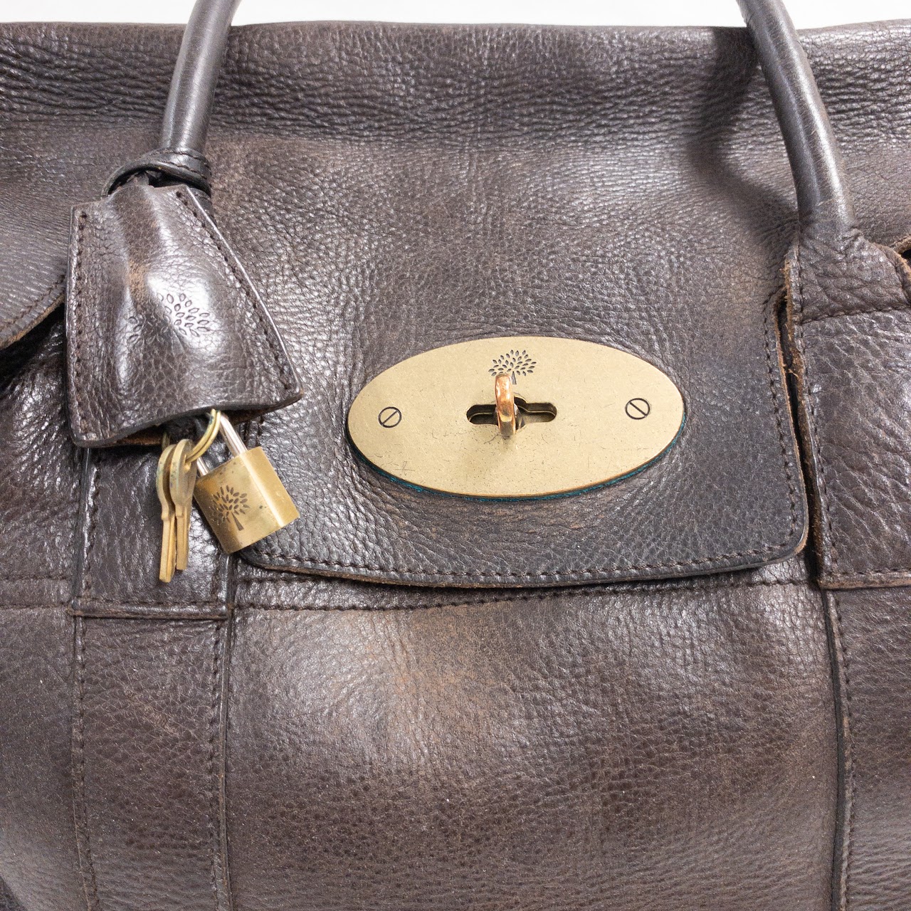 Mulberry Brown Flap Satchel