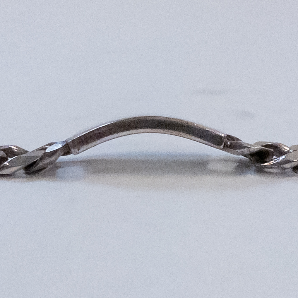 Sterling Silver Heavy ID Bracelet