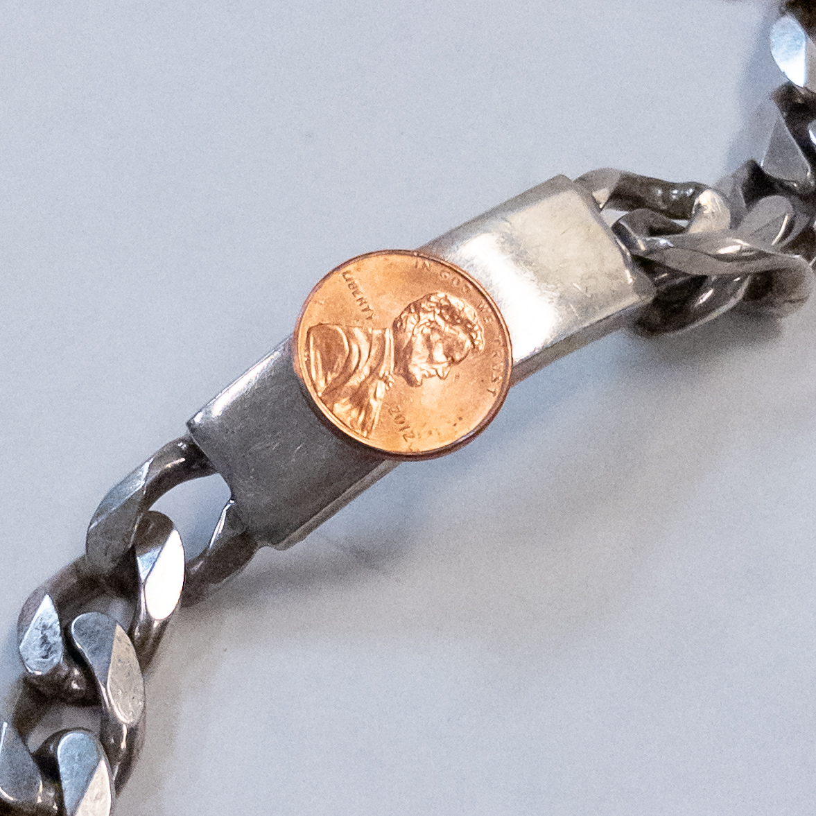 Sterling Silver Heavy ID Bracelet