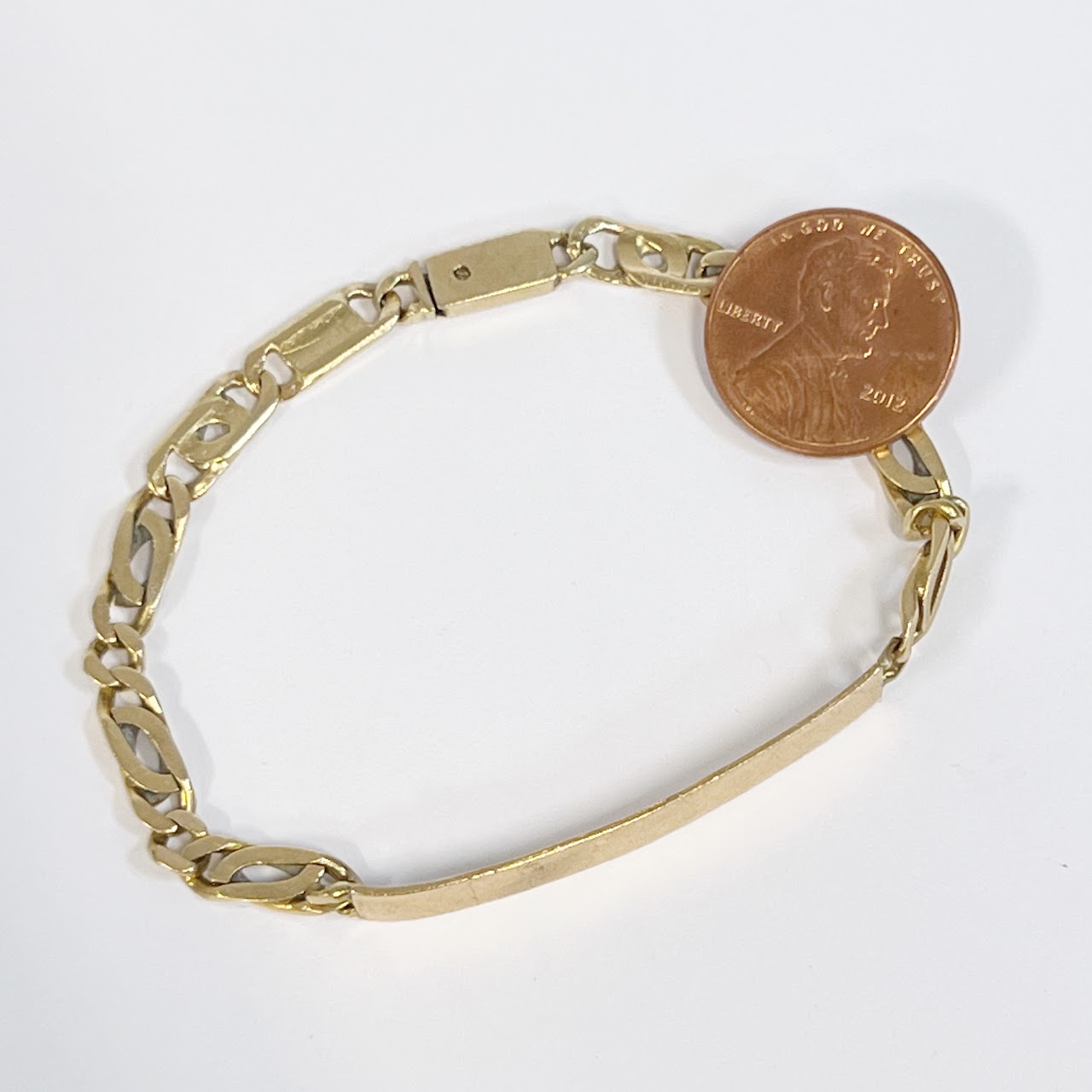 14K Gold ID Bracelet