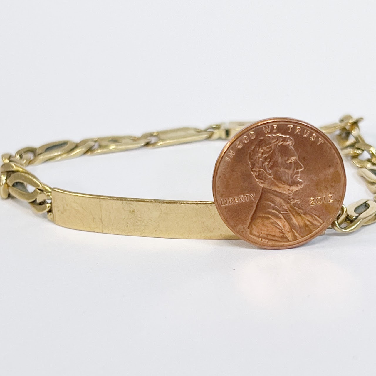 14K Gold ID Bracelet