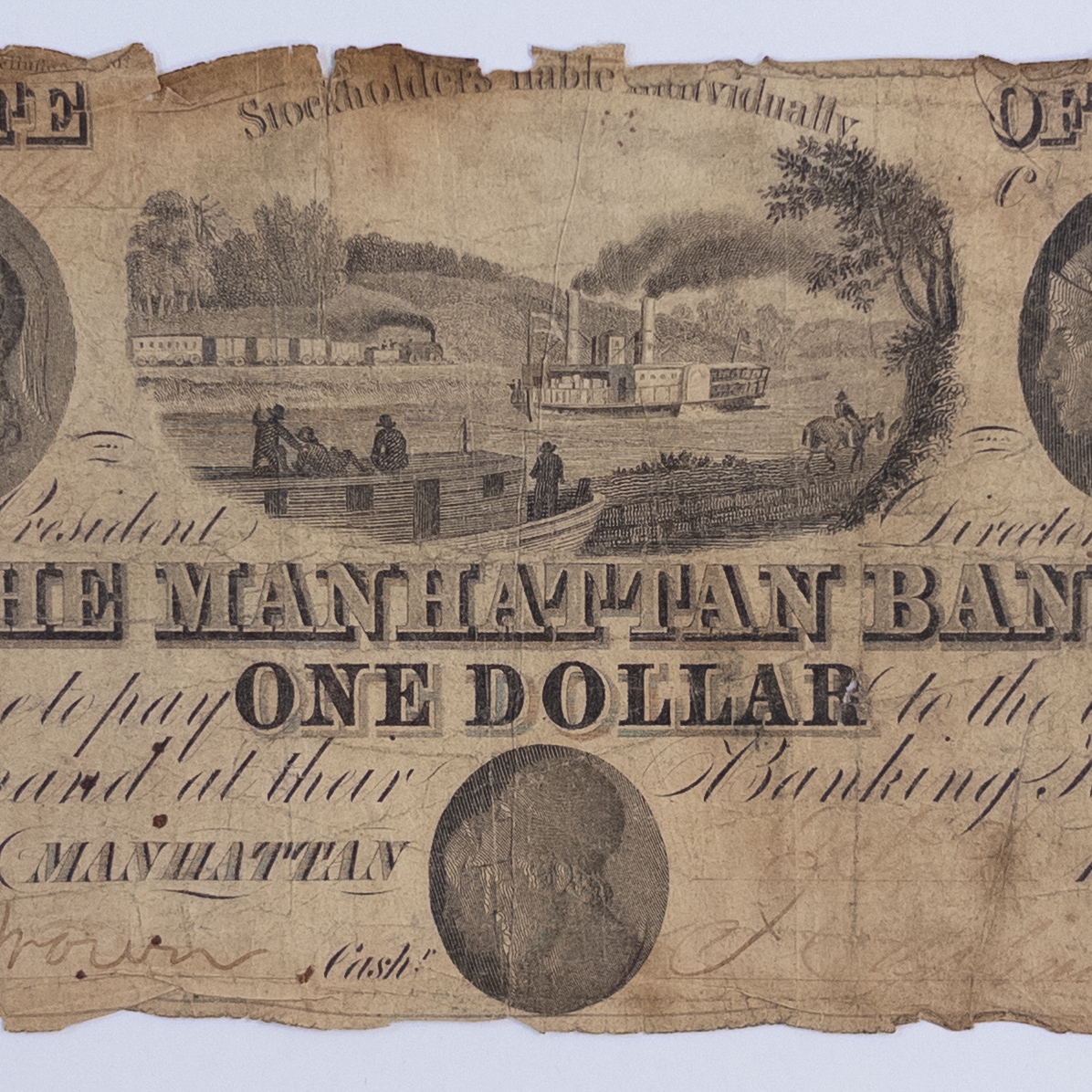 Two Antique Paper Dollar Certificates