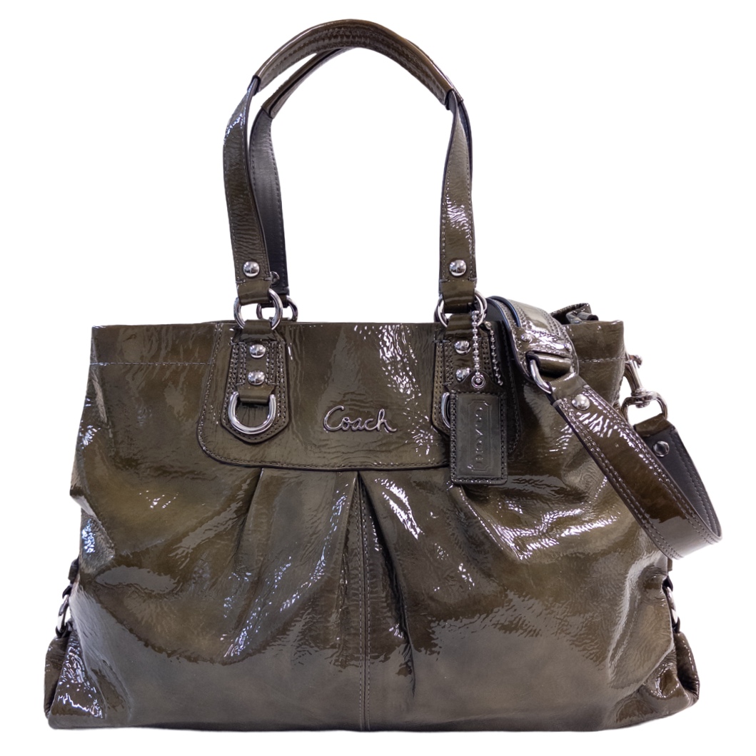 Ciach Patent Leather Carryall Convertible Shoulder Bag