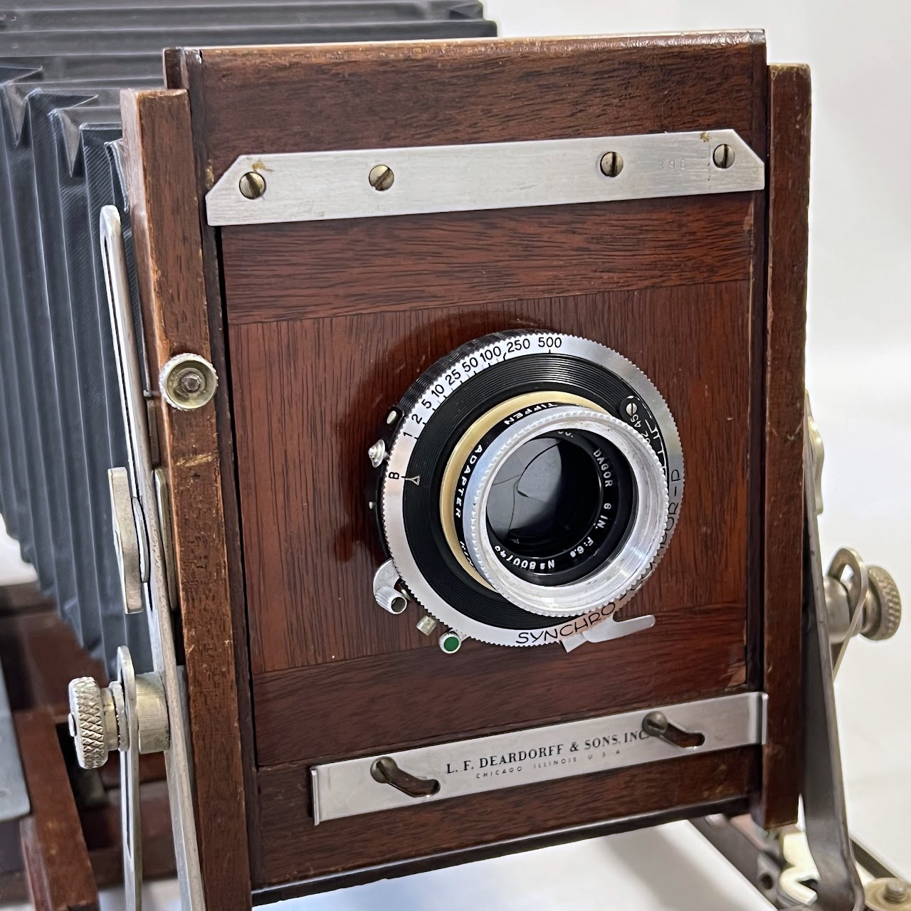 L. F. Deardorff & Sons V Series 4x5 Large Format Camera Body and 6" (152mm) lens