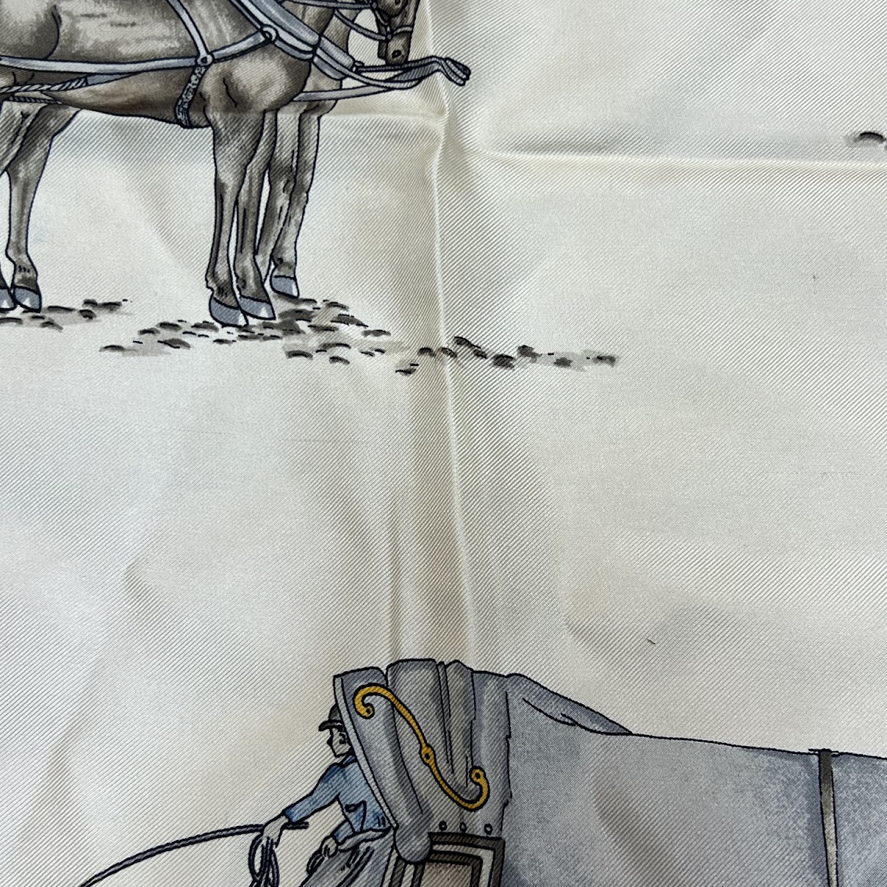 Céline Victorian Stagecoach Vintage Silk Scarf