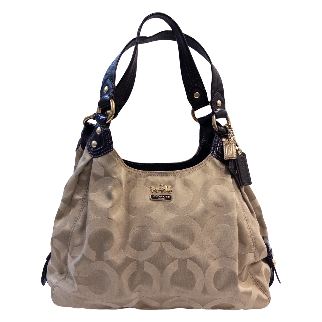 Coach Madison Op Art Jacquard Hobo Bag