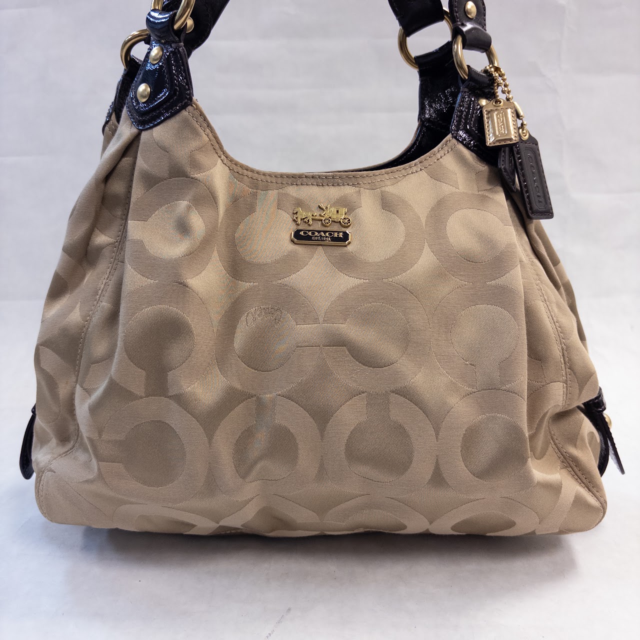 Coach Madison Op Art Jacquard Hobo Bag