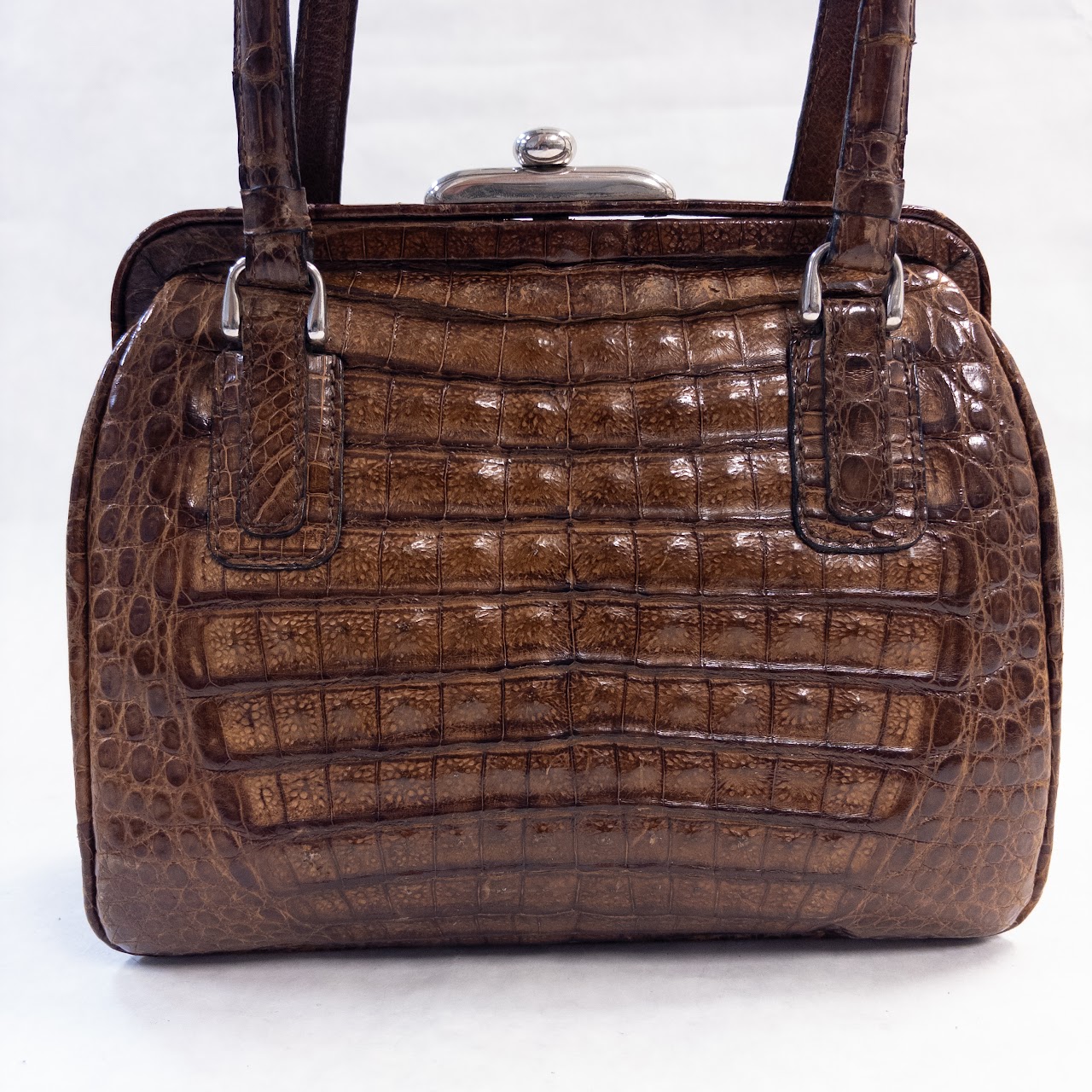 Jaguar Brand Vintage Alligator Frame Bag