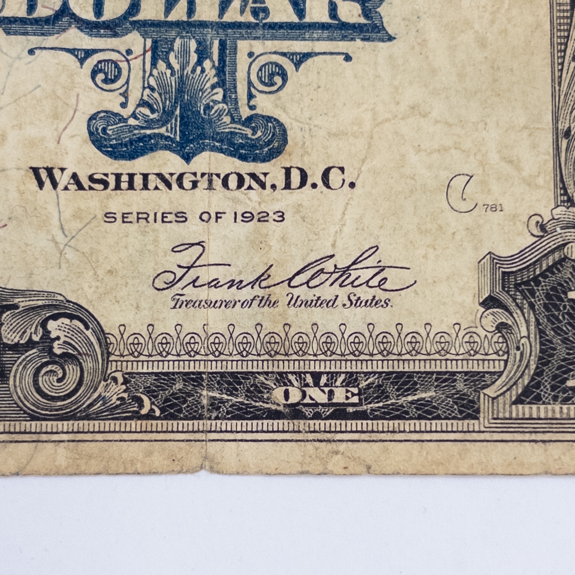 Two Antique Paper Dollar Certificates