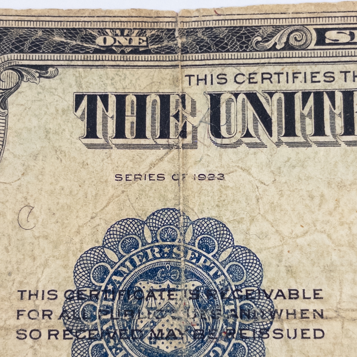 Two Antique Paper Dollar Certificates