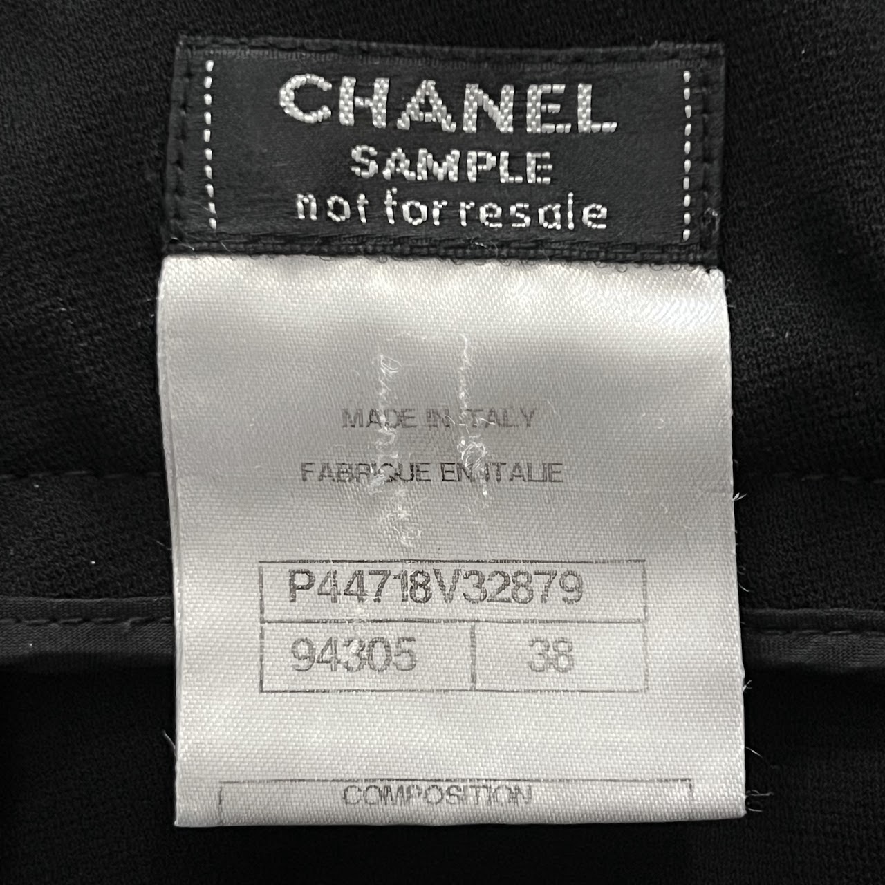 Chanel Black Sample Pants