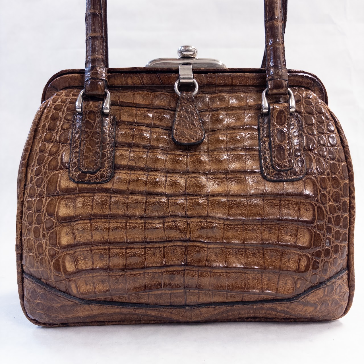 Jaguar Brand Vintage Alligator Frame Bag