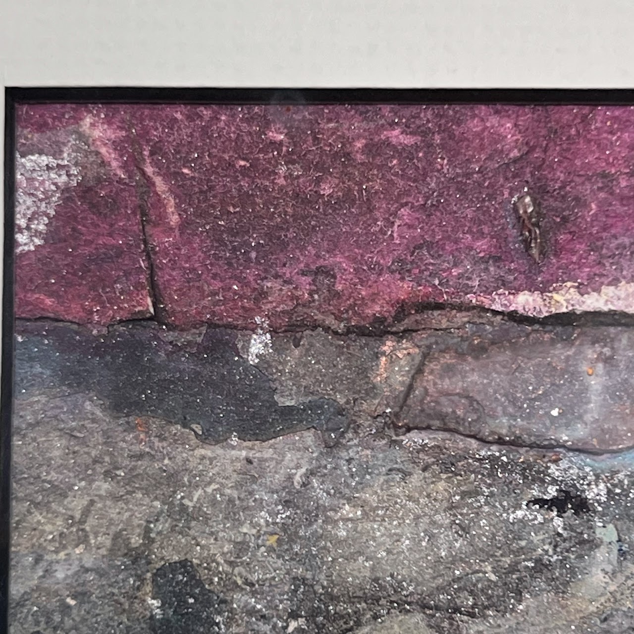 Julia Silvey Rivers 'Interlude VIII' Signed Miniature Abstract Oil and Mixed Media Painting