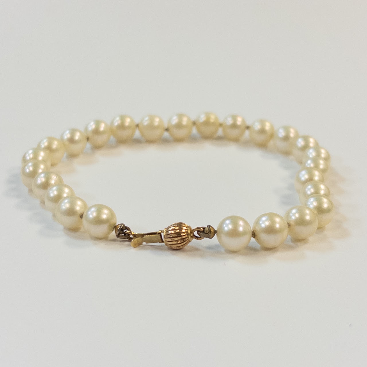 Pearl and 14K Gold Strand Bracelet