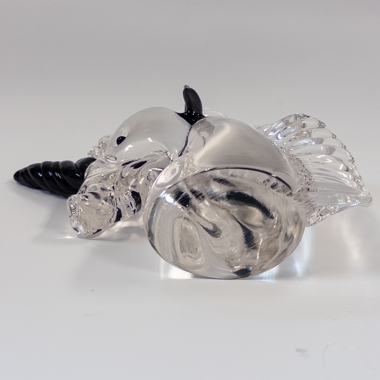 Archimede Seguso Murano Art Glass Unicorn Head