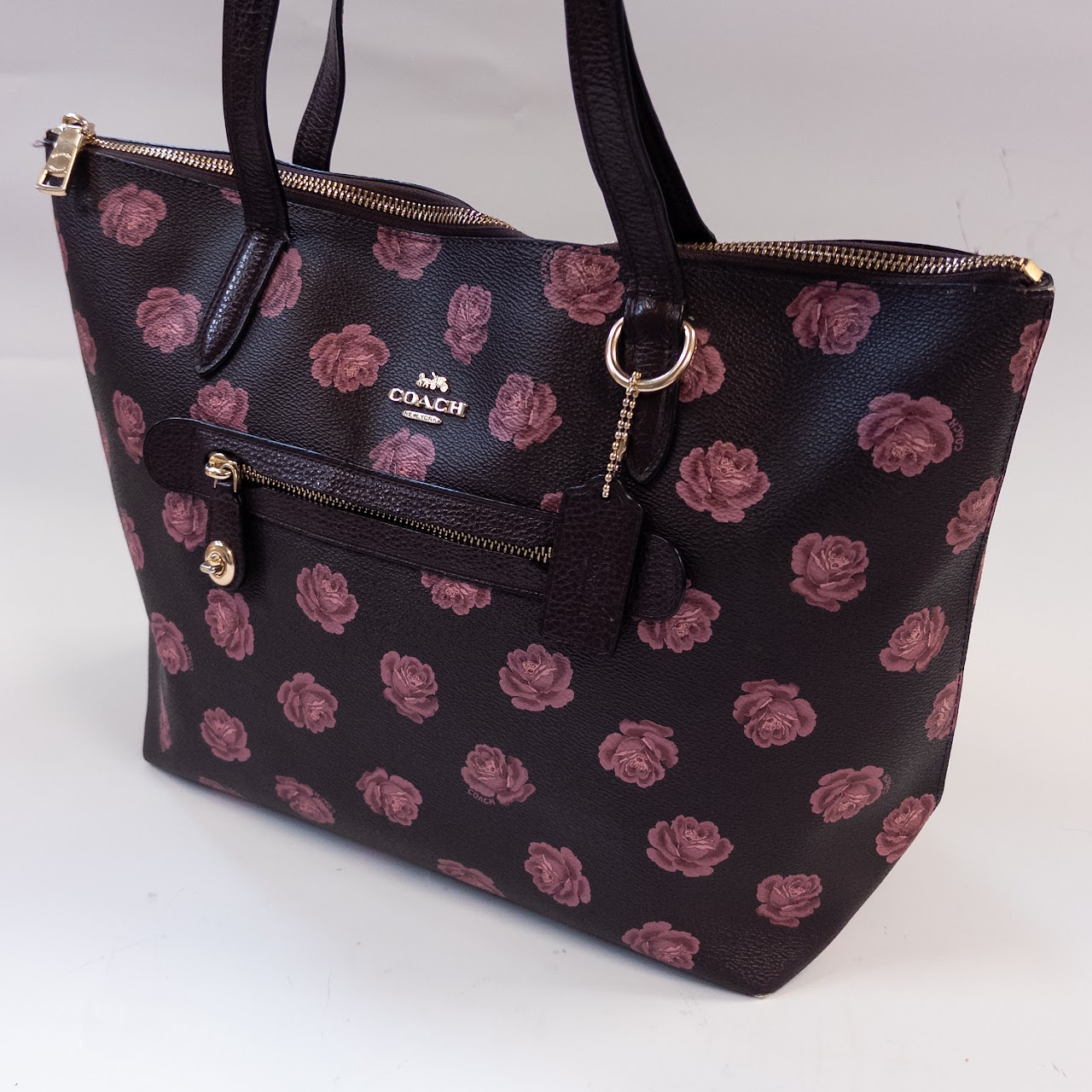 Coach Taylor Tote With Rose Print