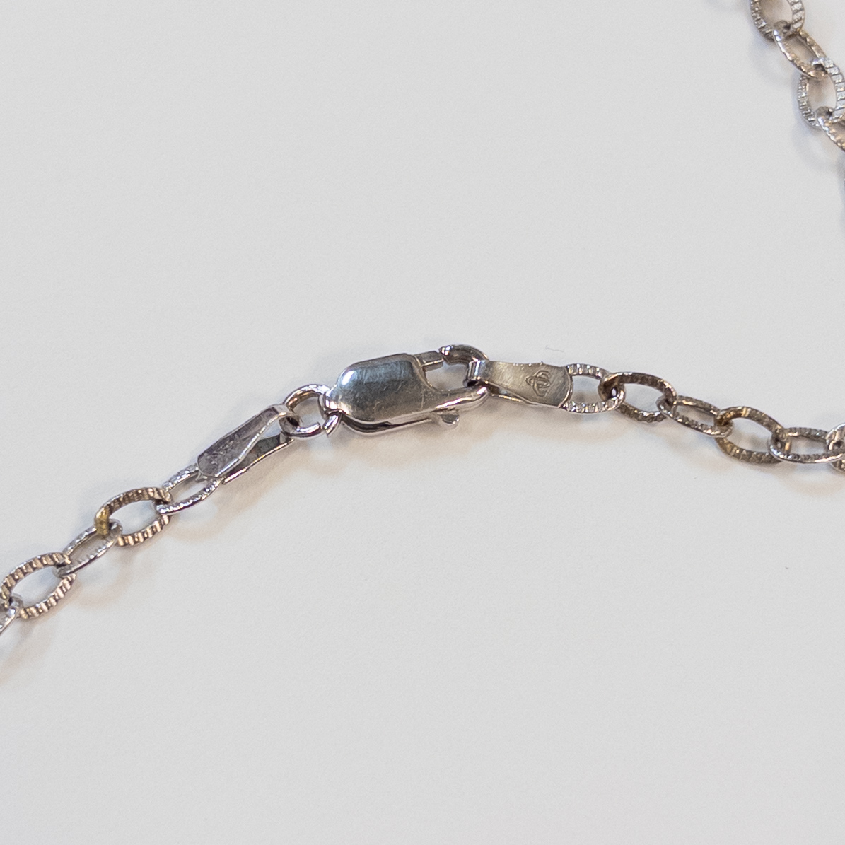 14K White Gold and Diamond Pavé Necklace with Pearl Pendant