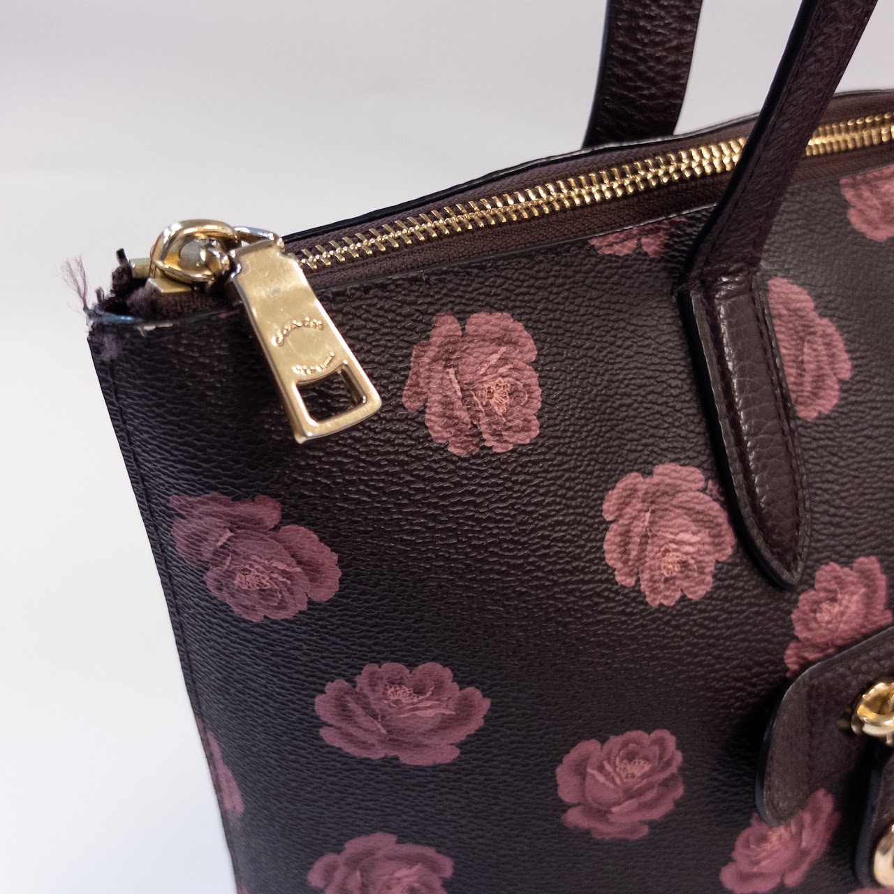 Coach Taylor Tote With Rose Print