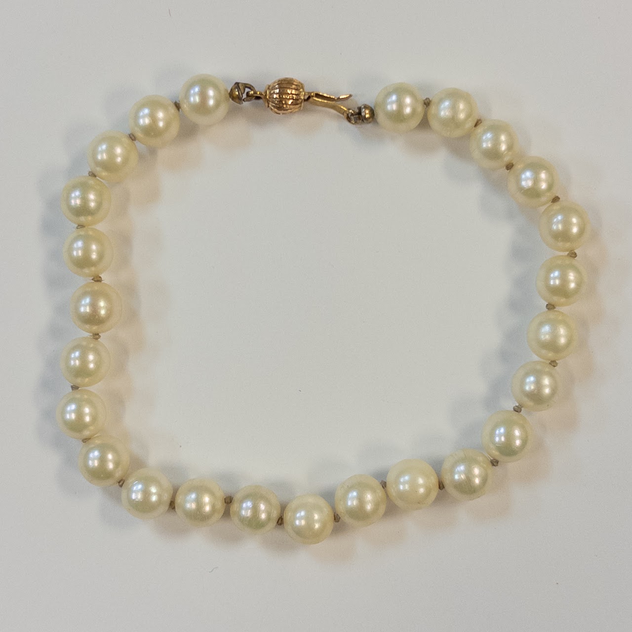 Pearl and 14K Gold Strand Bracelet