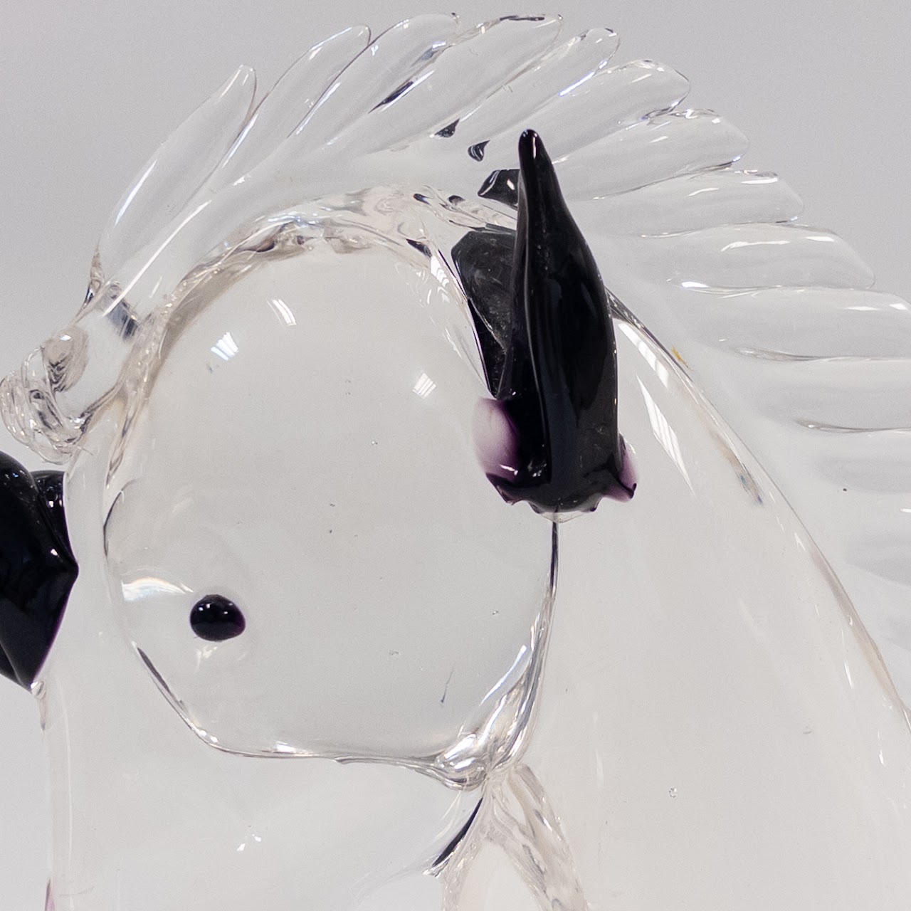 Archimede Seguso Murano Art Glass Unicorn Head