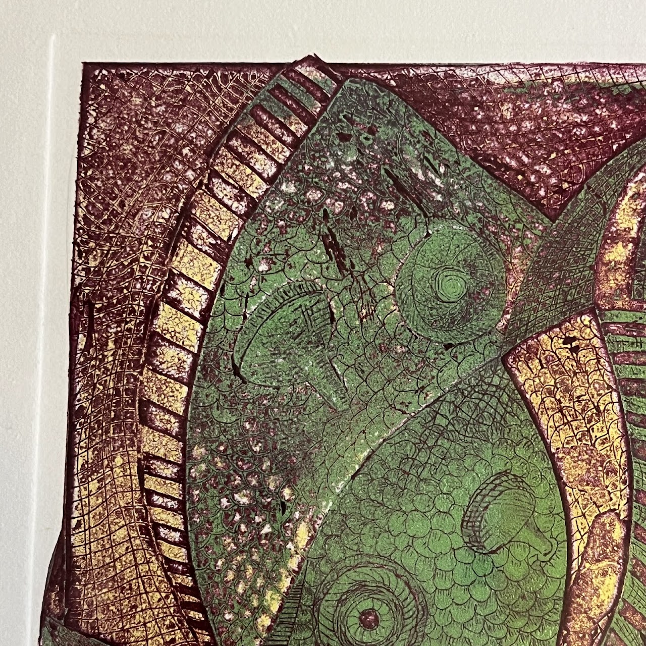 'Peces Mecanicos' Signed Contemporary Etching and Aquatint