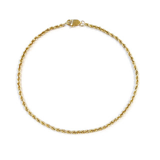 14K Gold Twist Chain Bracelet