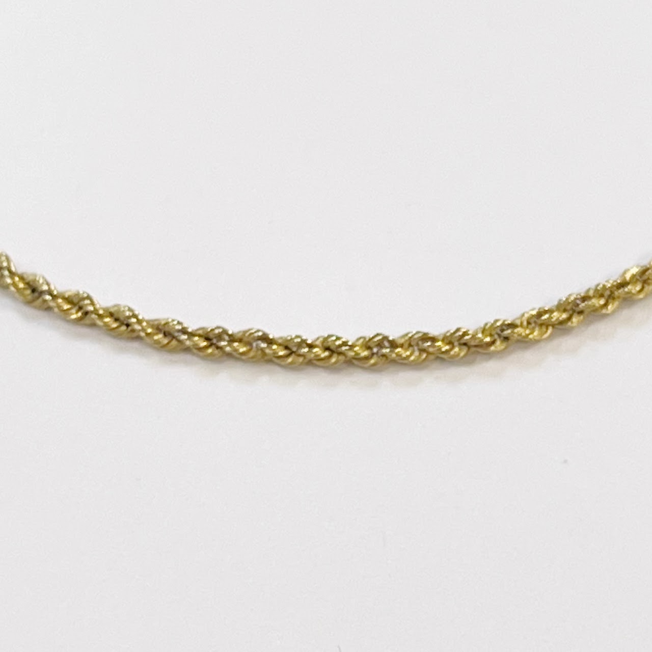 14K Gold Twist Chain Bracelet